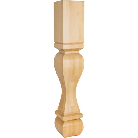 6 Wx6Dx35-1/2H Alder Footed Square Post